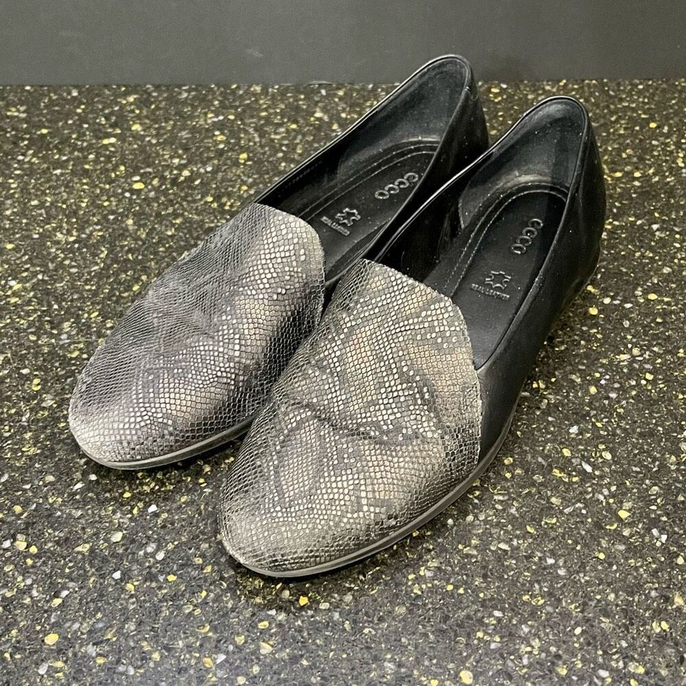 Ecco TOUCH Snakeskin Print Loafer